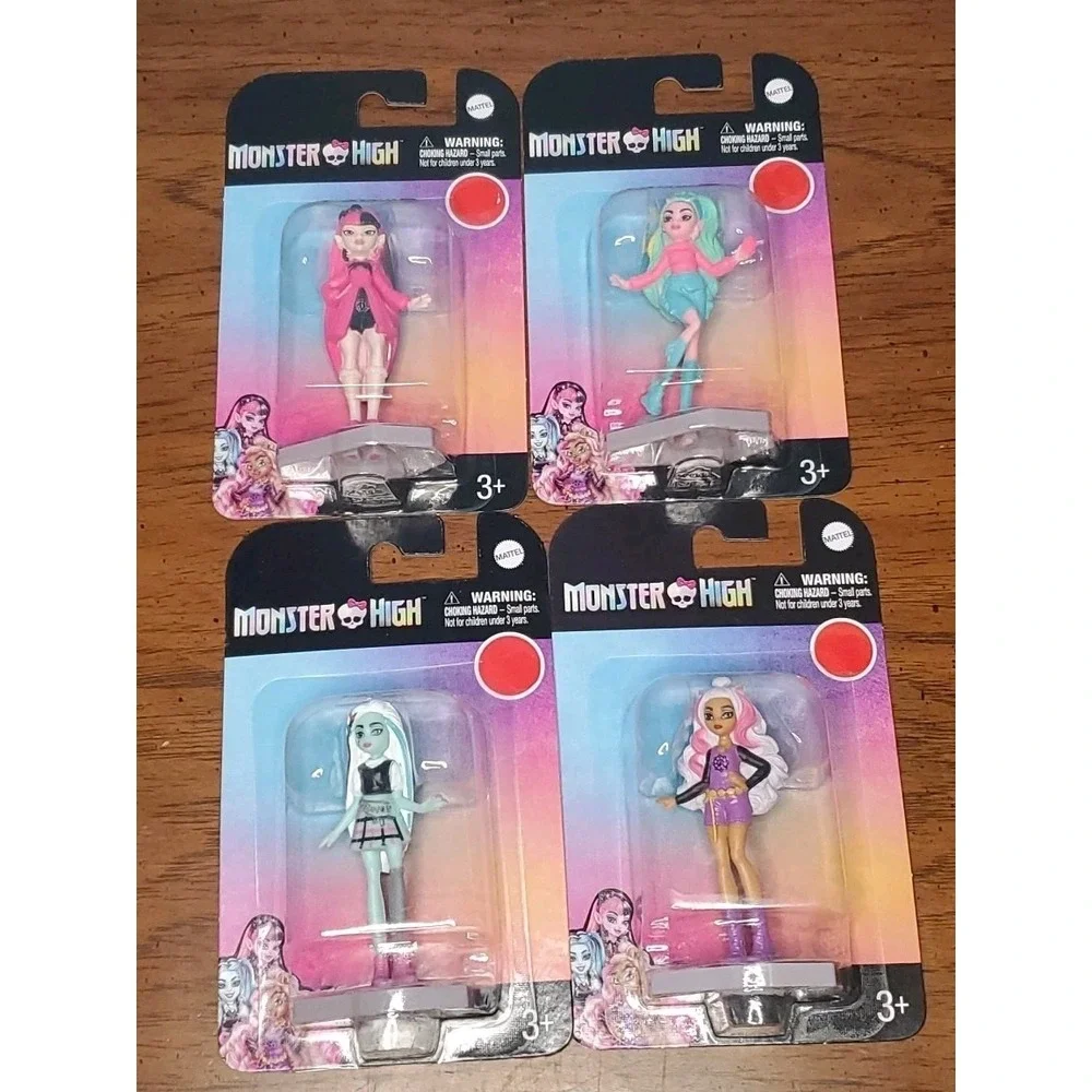 Monster High Cake Topper Set of 4 Factory Sealed Brand New Mattel NIP MOC